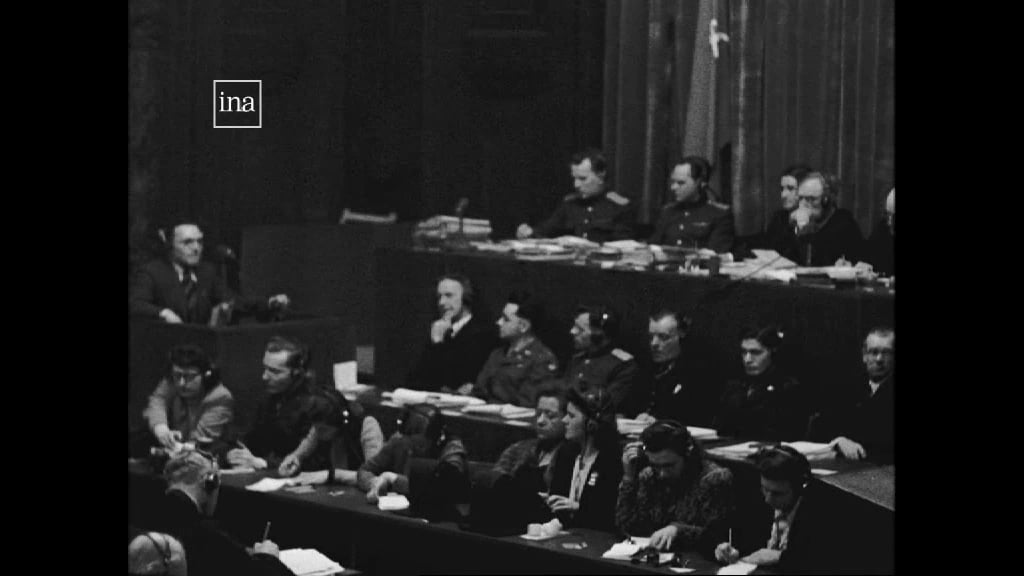 Procès de Nuremberg : Audience du 25 janvier 1946 - 3e partie / Maurice Lampe / Actualités françaises, 1946